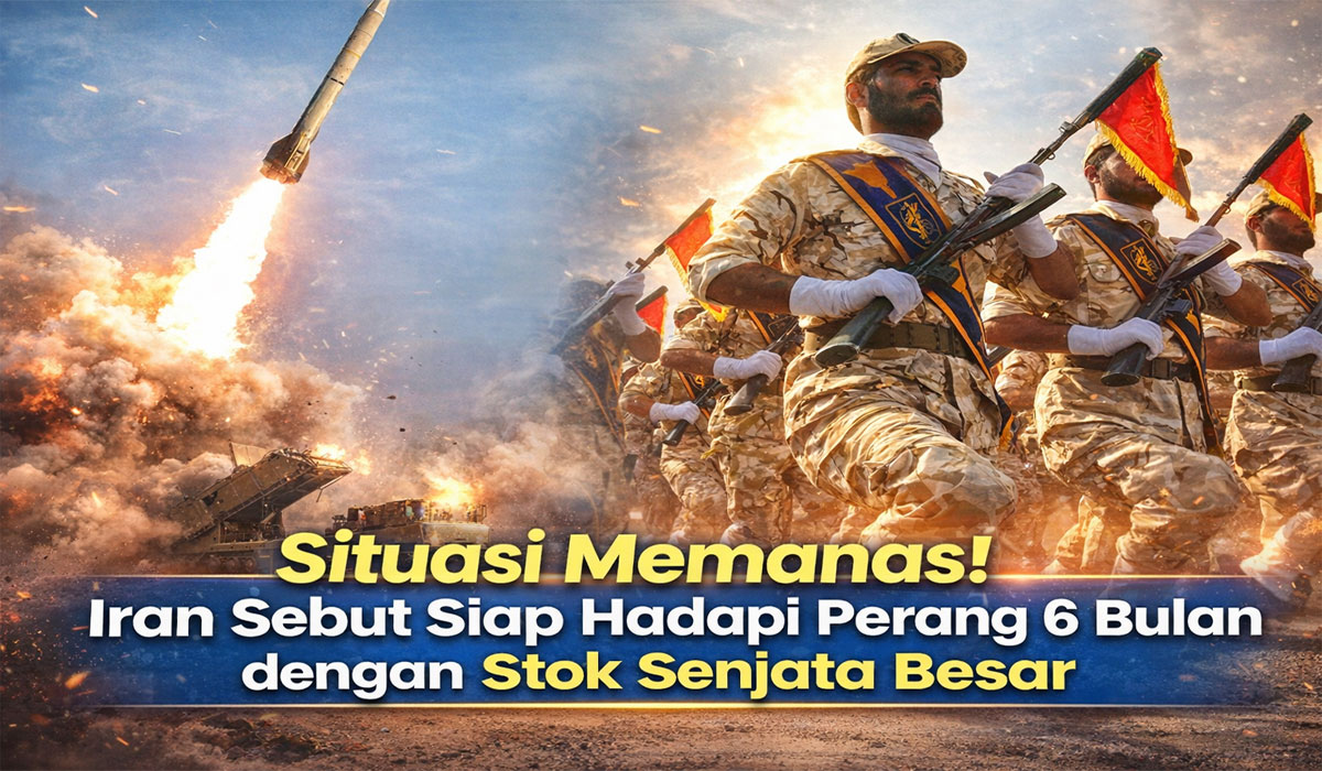 Situasi Memanas! Iran Sebut Siap Hadapi Perang 6 Bulan dengan Stok Senjata Besar